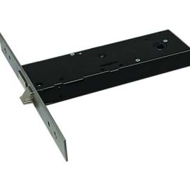 Serratura metallo infilare 5950 omec b.q inox f.mm 25 dm m4+scr h.mm 57 e.mm 90