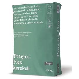 Adesivo ad elevata adesione pragma flex 25 kg grigio c2te (ex bioflex)