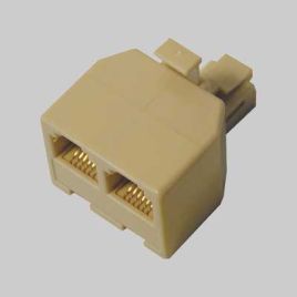 Adattatore telefonico modulare doppio