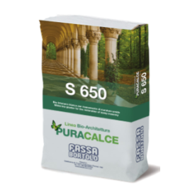 S650 bio-rinzaffo x risanamento sacco da kg.25 colore bianco a base calce
