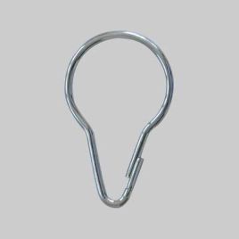 Anelli in acciaio per tenda doccia grande conf. da 50 pz