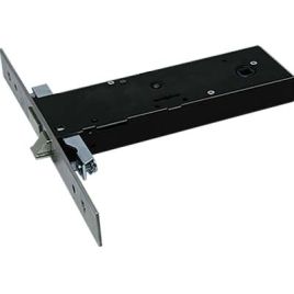Serratura metallo infilare 5980 omec b.q inox f.mm 25 dm m4 tripl+scr h.mm 57 e.mm 90