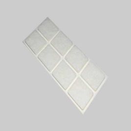 Feltrini rettangolari 50x100 mm - marrone - blister 1 pezzo conf. da 50 cf