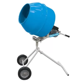 Betoniera elettrica polieri tech lt 100 compatta per edilizia 220 volt