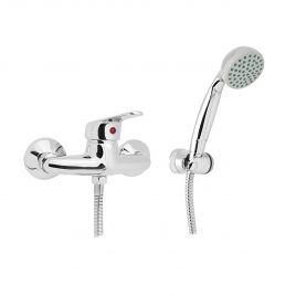 Monocomando esterno doccia serie ines (hydrall) cromo