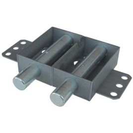 Deviatore 2 pistoni 201 cipierre zincato sx mm 120x 90