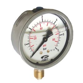 Manometro mg1-inox 63 - 0÷25 bar/psi g1/4b