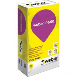 Weber ip650 intonaco grigio sacco kg 25