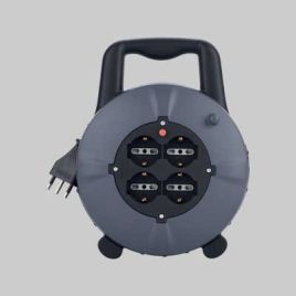 Avvolgicavo domestico con manico 15 mt