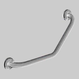 Corrimano angolare  45° acciaio inox satinato