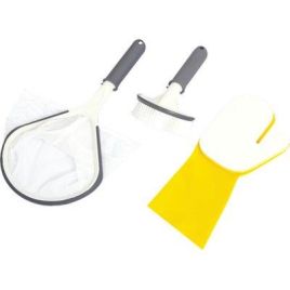 Kit pulizia spa lay-z 60310 bestway retino+spazzola+guanto