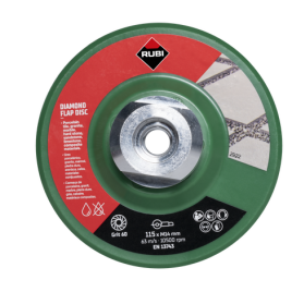 Disco lamellare diamond 50/60 grit grosso 115 rubi m14