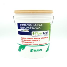 Fibroguaina bituminosa rossa guaina liquida fibrorinforzata 5kg