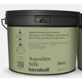 Smalto-resina decorativo all’acqua con finitura matt aqualite bianco 2,5 lt