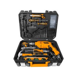 Trapano 650w con valigetta completa di 101 utensili fai da te