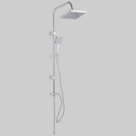 Set colonna quadra cromata