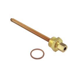 Pozzetto per sonda per impianti solari 1/2" x d. 6 - l. 123 mm