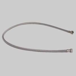 Tubo carico lavatrice in acciaio  - cm 150 con curva