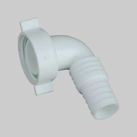 Attacco portagomma per lavatrice-lavastoviglie 1" - bianco