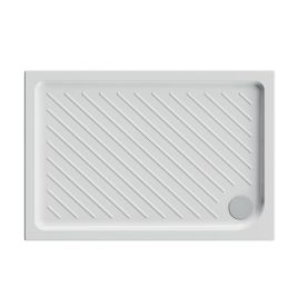 Piatto doccia rettangolare in ceramica dolomite gemma 2 h. 7 cm 80 x 120 h. 7