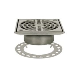 Griglia in acciaio con supporto e anello di regolazione 15 x 15 cm, design 1