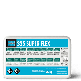 Collante per piastrelle 335 superflex grigio c2te s1 laticrete