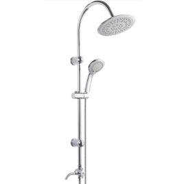 Set colonna doccia illinois tonda cromata - 5 getti