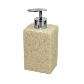 Dispenser sapone da appoggio "syl sabbia" e66 finitura pietra