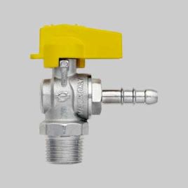 Rubinetto a sfera squadra maschio portag. metano gas uni 7141 1/2"  dn 10