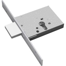 Serratura metallo infilare 2051 securemme b.q zinc f.mm 25 f.sagom m3 h.mm 82 e.mm 60