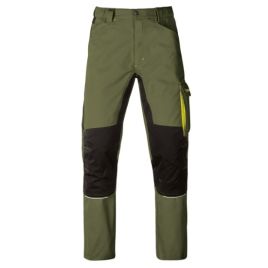 Pantalone kavir olive verde/nero s da lavoro leggeri - kapriol