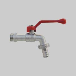 Rubinetto a sfera portagomma 1"