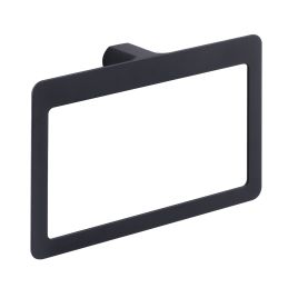 Portasalviette ad anello pirenei nero matt - 23×5,1×15,1 cm