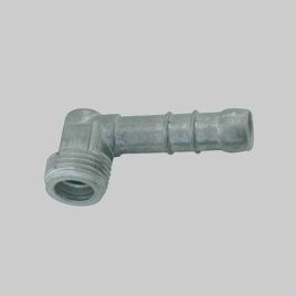 Raccordo portagomma maschio a 90 gradi   1/2 pollici  - diametro 13 mm (metano)