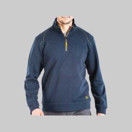 Felpa con collo half zip rica lewis tg. xxl