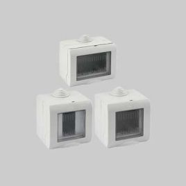 Contenitore da parete per apparecchi ip55 easy 3 posti