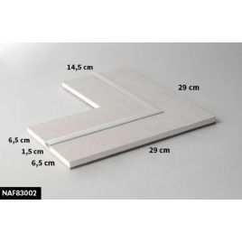 Accoppiato profilo per luce a led pareti e soffitti raccordo 90 gradi