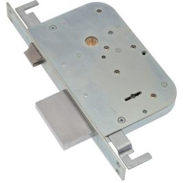 Serratura metallo infilare 600/3 sab b.q zinc f.mm 25 dm m4 tripl+scr e.mm 60