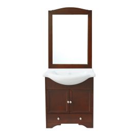 Mobile bagno monique con lavello integrato e specchio 75 cm 75