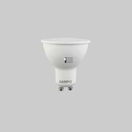 Lampada a led tricolor gu10 8 w - 650lm