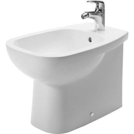 Bidet d-code a pavimento filo parete. rubinetteria esclusa. dim. 360 x 560 mm