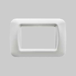 Placca coprinterruttore bianco nuvola system 4 posti