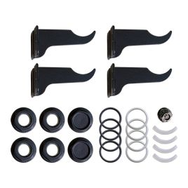 Kit di fissaggio per radiatori colorati 1/2 slate grey