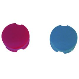 Placchette rosso/blu per maniglie zucchetti