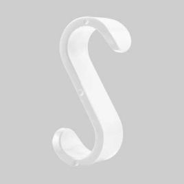 Appendino  snak multiuso in abs bianco - 4x3x10 cm