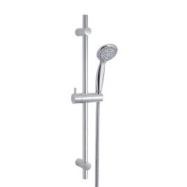 Asta easy 06 set doccia, doccetta 4 getti, asta saliscendi regolabile lucido