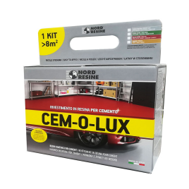 Nord resine - cem-o-lux kg.2,5 grigio finestra ( a+b )