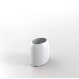 Porta spazzolini da appoggio bird bianco  per bagno