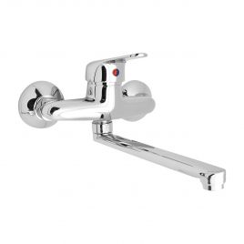 Monocomando lavello a muro serie ines (hydrall) cromo