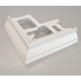 Proterrace eco drip angolo esterno bianco goffrato h 12,5 mm